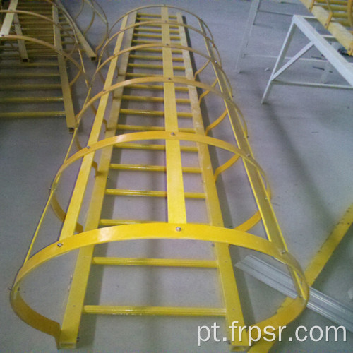 Escada de estrutura de alta resistência à fibra de vidro FRP Pultrusão
